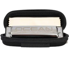 Lūpinė rock-bliuzo armonikėlė E tonacijoje Cascha Ocean Rock Blues HH 2329, juoda