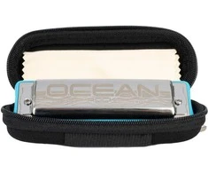Lūpinė rock-bliuzo armonikėlė G tonacijoje Cascha Ocean Rock Blues HH 2324, mėlyna