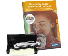 Lūpinės bliuzo armonikėlės komplektas C tonacijoje Cascha Blues HH 1600