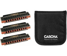 Lūpinių armonikėlių komplektas C-G-A Cascha Professional HH 2343