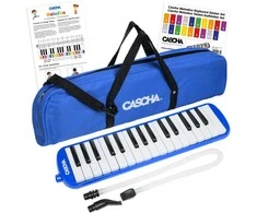 Melodika 32 klavišų Cascha mėlyna HH 2060