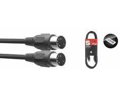MIDI kabelis Stagg SMD3 E, 3 m
