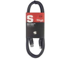 MIDI kabelis Stagg SMD3 E, 3 m