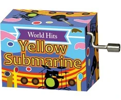 Muzikinė dėžutė Fridolin Geltona Submarine, World Hits Rock'n Pop