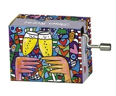 Muzikinė dėžutė Fridolin Happy Birthday in Box James Rizzi, Here's to love