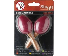 Plastikiniai marakasai Stagg EGG-MA S/RD