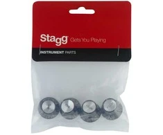 Potenciometro rankenėlės juodos ir baltos spalvos Stagg SP-KNLP-BK