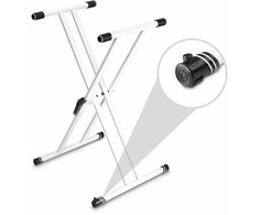 Sintezatoriaus stovas Gravity KSX2W (Baltas)