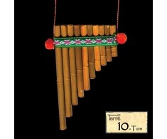 Skudučiai 10 garsų Terre Panpipe Peru 10