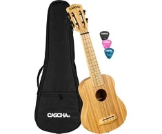 Soprano ukulelė Cascha Bamboo Natural HH 2312