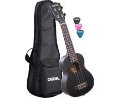 Soprano ukulelė Cascha Mahogany juoda HH 2262