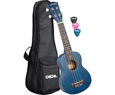 Soprano ukulelė Cascha Mahogany mėlyna HH 2266