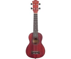 Soprano ukulelė Cascha Mahogany raudona HH 2263