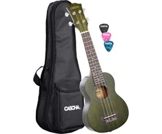 Soprano ukulelė Cascha Mahogany žalia HH 2265