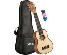 Soprano ukulelė Cascha Spruce Solid Top HH 2148
