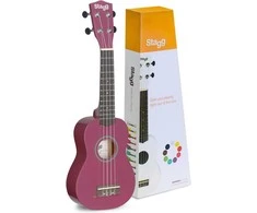Soprano ukulelė + dėklas Stagg US-VIOLET