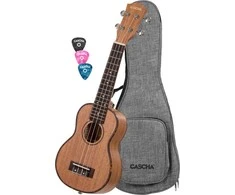 Soprano ukulelė kairiarankiams Cascha Mahogany HH 2026L