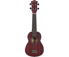 Soprano ukulelė kairiarankiams Cascha Mahogany raudona HH 2263L