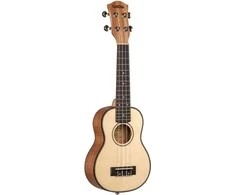 Soprano ukulelė kairiarankiams Cascha Spruce Solid Top HH 2148L