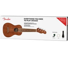 Soprano ukulelės komplektas Fender Seaside