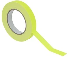 Steinigke Lipni juosta Gaffa Tape geltona (atsispindi UV šviesoje)