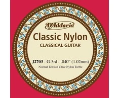 Styga klasikinei gitarai D'Addario Classic NT J2703 0.040