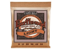 Stygos ak. gitarai Ernie Ball Earthwood šviesi bronza 0,011 - 0,052