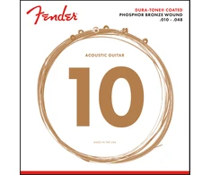 Stygos ak. gitarai Fender Phosphor Bronze Dura-Tone® Coated 10-48