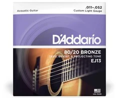 Stygos akustinei gitarai D'Addario EJ13 .011