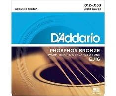 Stygos akustinei gitarai D'Addario EJ16 .012