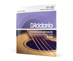 Stygos akustinei gitarai D'Addario EJ26 .011