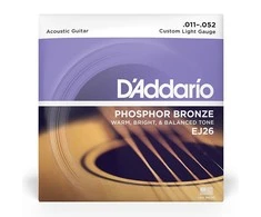 Stygos akustinei gitarai D'Addario EJ26 .011