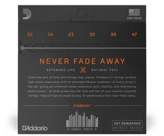 Stygos akustinei gitarai D'Addario XTABR1047