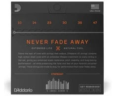 Stygos akustinei gitarai D'Addario XTAPB1047 Phosphor Bronze