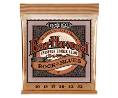 Stygos akustinei gitarai Ernie Ball Earthwood Rock and Blues Phosphor Bronze 0,010 - 0,052