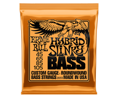 Stygos bosinei gitarai Ernie Ball 45-105 (Hybrid Slinky Wound)