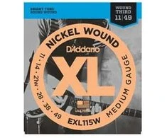 Stygos elektrinei gitarai D'Addario EXL115W .011
