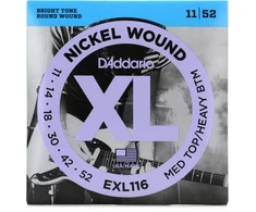 Stygos elektrinei gitarai D'Addario EXL116 .011