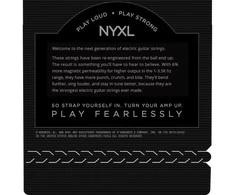 Stygos elektrinei gitarai D'Addario NYXL0946