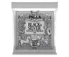 Stygos klasikinei gitarai Ernie Ball 2406 Juodas &amp; Sidabrinis