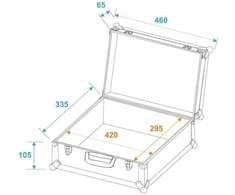 Universalus dėklas Roadinger foam 46x35x17cm sidabrinis