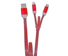Zilio. USB kabelis ZZIPP ZZACC2 raudonas