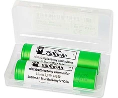 Akumuliatorius 18650 li-ion 2vnt. 2600mAh 3,6V SONY/Murata"