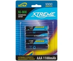 Akumuliatorius R3 Ni-MH AAA 1100mAh XTREME 4vnt.
