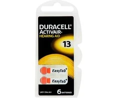 13A DURACELL baterija klausos aparatui, 6 vnt