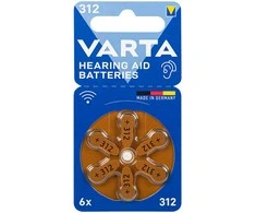 Bateria 312 VARTA do aparatu słuchowego 6sztuk