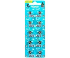 Bateria AG 3 lizdinės plokštelės L736 LR41 Vinnic 10 vnt.