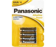 Bateria alkaliczna AAA 1.5 LR3 Panasonic 4vnt..