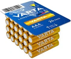 Bateria alkaliczna AAA 1.5 LR3 Varta LONGLIFE 24szt.