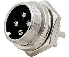 CB mikrofono lizdas 4PIN prie korpuso